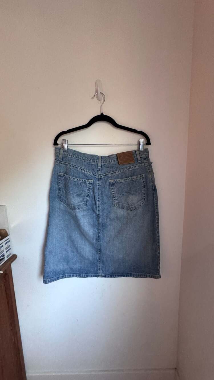 Polo Jeans Co. Ralph Lauren Vintage Denim Knee Skirt Size 10